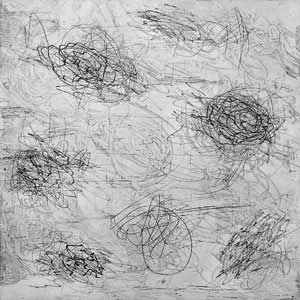 flowers detail - etching