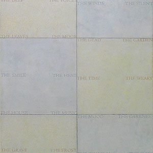 house and spirits detail - acrylic paint on canvas