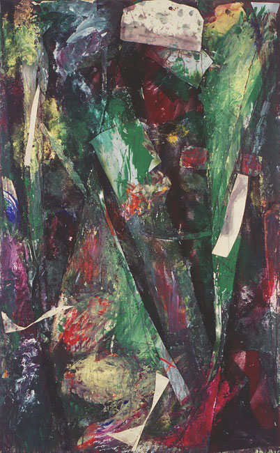 painting titled Tapestry (1) - acrylic and collage on canvas