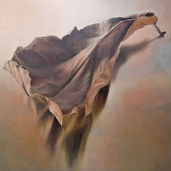 painting titled Copperleaf - acrylic on canvas